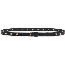 AllSaints AllSaints Flat Stud Leather Belt
