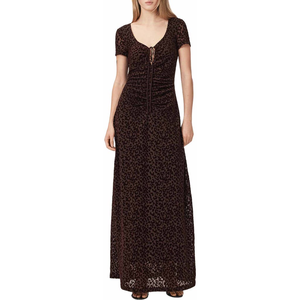 AllSaints AllSaints Gabby Mesh Maxi Dress