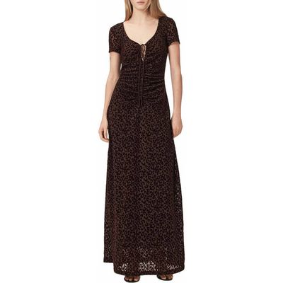 AllSaints AllSaints Gabby Mesh Maxi Dress