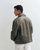 AllSaints AllSaints Garrison zip up leather jacket in washed brown - 3