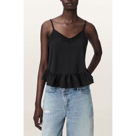 AllSaints AllSaints Georgia Lace Trim Peplum Camisole
