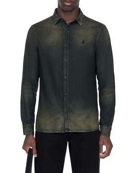 Allsaints Allsaints Gleason Slim Fit Cotton Denim Shirt