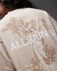 AllSaints AllSaints Guardian Amelie graphic logo T-shirt with back print in beige-Neutral - 4