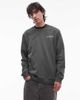 AllSaints Allsaints halcyon crew neck sweatshirt in khaki green - 3