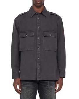 Allsaints Allsaints Hart Cotton & Linen Pocket Shirt
