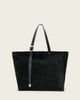 AllSaints AllSaints Haven leather suede tote in black - 1