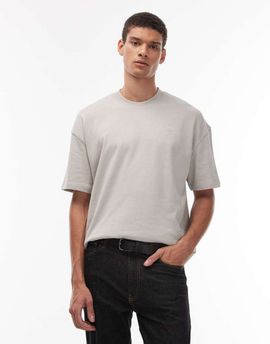 AllSaints AllSaints Haven small logo t-shirt in gray