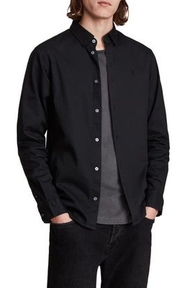 AllSaints AllSaints Hawthorne Slim Fit Button-Up Shirt