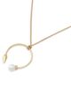 Allsaints Allsaints Hazel Imitation Pearl Spike Pendant Necklace, 26-28 - 4