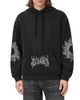 Allsaints Allsaints Helvette Metal Logo Graphic Drawstring Hoodie - 1
