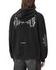 Allsaints Allsaints Helvette Metal Logo Graphic Drawstring Hoodie - 4