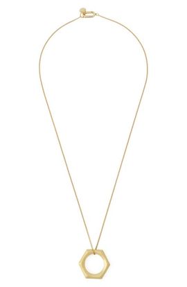 AllSaints AllSaints Hexagon Pendant Necklace