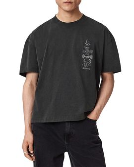 Allsaints Allsaints Ignis Tattoo Graphics Logo T-Shirt