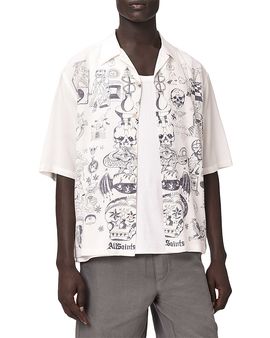 Allsaints Allsaints Ignis Tattoo Graphics Shirt