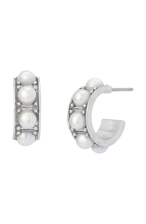 AllSaints AllSaints Imitation Pearl Small Huggie Earrings