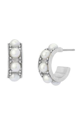 AllSaints AllSaints Imitation Pearl Small Huggie Earrings