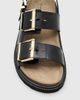 AllSaints AllSaints Isla leather sandals in black - 2