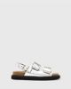 AllSaints AllSaints Isla leather sandals in silver-Gray - 1