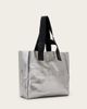 AllSaints AllSaints izzy metallic leather tote bag in gunmetal-Gray - 2