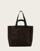 AllSaints Allsaints Izzy zebra tote bag in brown-Black - 1