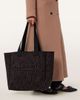 AllSaints Allsaints Izzy zebra tote bag in brown-Black - 3