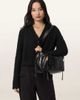 AllSaints AllSaints jean rey zip detail shoulder bag in black - 4