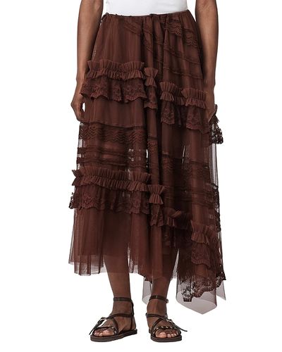 Allsaints Allsaints Jen Textile Skirt