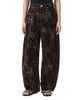 Allsaints Allsaints Jett Flock High Rise Barrel Jeans in Leppo Brown - 1