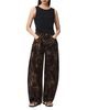 Allsaints Allsaints Jett Flock High Rise Barrel Jeans in Leppo Brown - 6