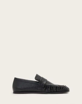 AllSaints AllSaints Julie leather loafers in black