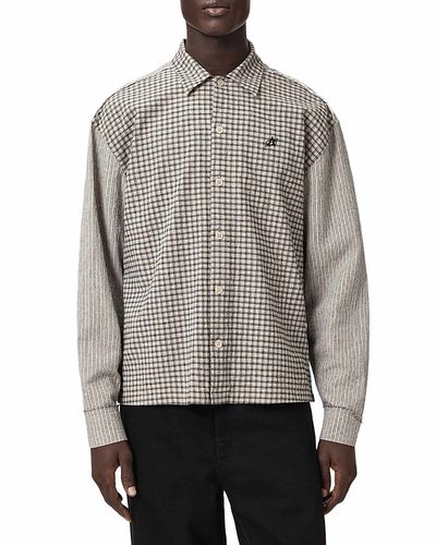 Allsaints Allsaints Kage Check Stripe Shirt