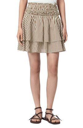AllSaints AllSaints Kali Stripe Miniskirt
