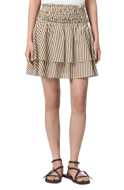 AllSaints AllSaints Kali Stripe Miniskirt