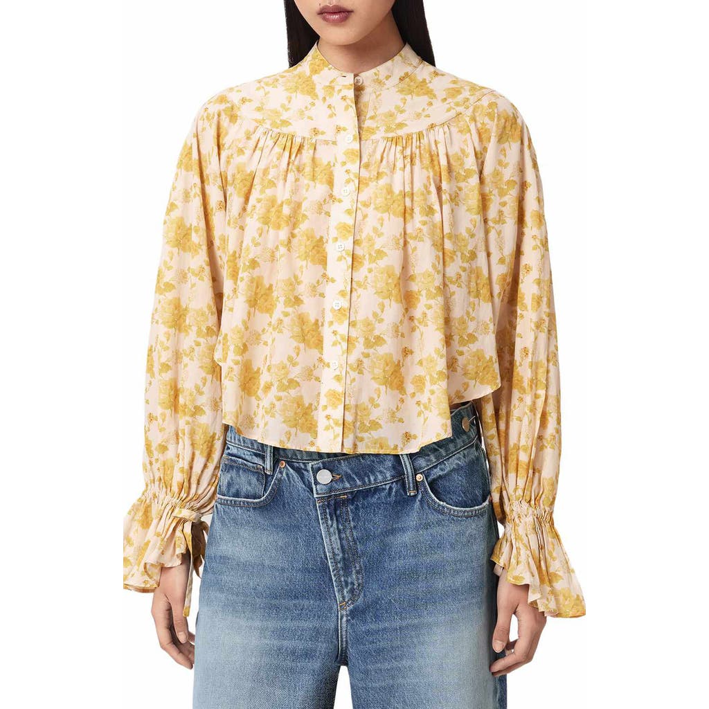 AllSaints AllSaints Kara Fleurz Floral Button Front Shirt