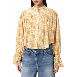 AllSaints AllSaints Kara Fleurz Floral Button Front Shirt