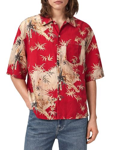 Allsaints Allsaints Kingdom Oversized Fit Wildlife Graphic Shirt