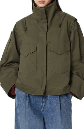 AllSaints AllSaints Leighton Cotton Blend Utility Jacket