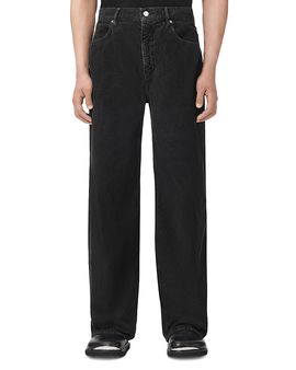 Allsaints Allsaints Lenny Cotton Loose Fit Corduroy 31.5 Jeans in Navy Blue