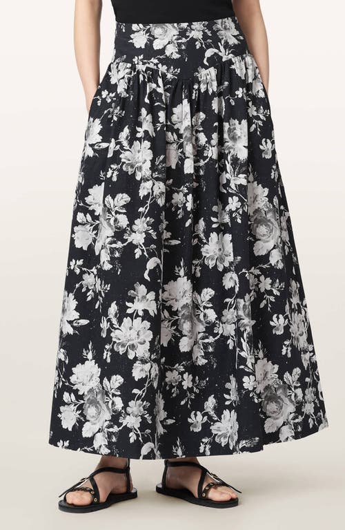 AllSaints AllSaints Levy Floral Print A-Line Skirt