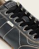 AllSaints AllSaints Liam leather low top sneakers in washed black - 4