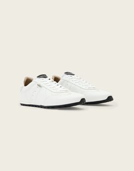 AllSaints AllSaints Liam leather low top sneakers in white