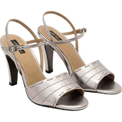 AllSaints AllSaints Lila Metallic Leather Sandal