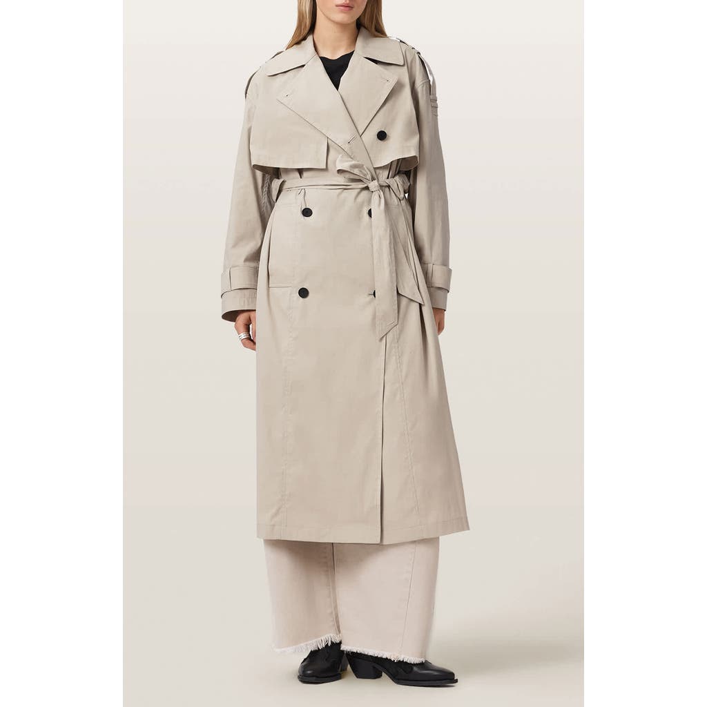 AllSaints AllSaints Linnie Lib Cotton & Nylon Trench Coat