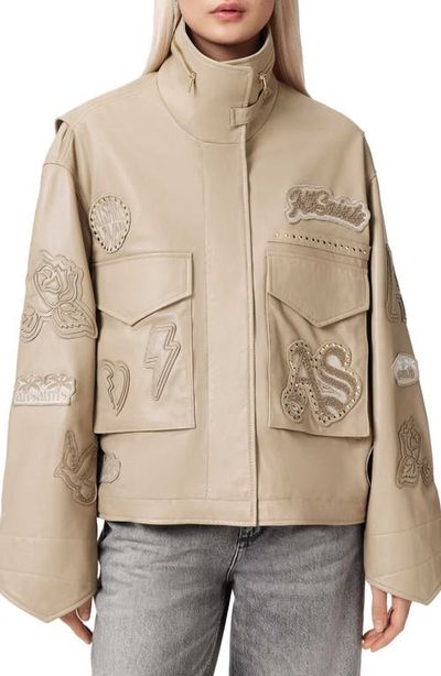 AllSaints AllSaints Logo Patch Jacket