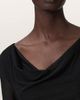 AllSaints AllSaints Loria Draped Cowl Neck Handkerchief Hem Dress - 4