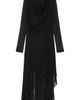AllSaints AllSaints Loria Draped Cowl Neck Handkerchief Hem Dress - 5
