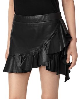 Allsaints Allsaints Luana Lea Leather Skirt