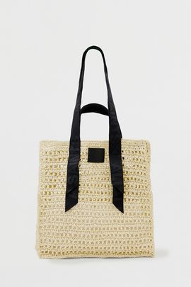 AllSaints AllSaints Lullah Woven Tote Bag in Unbleached White, Women's at Urban Outfitters