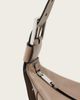 AllSaints AllSaints luna crossbody leather crescent purse in mocha brown - 3