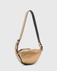 AllSaints AllSaints Luna half moon leather crossbody bag in gold - 4